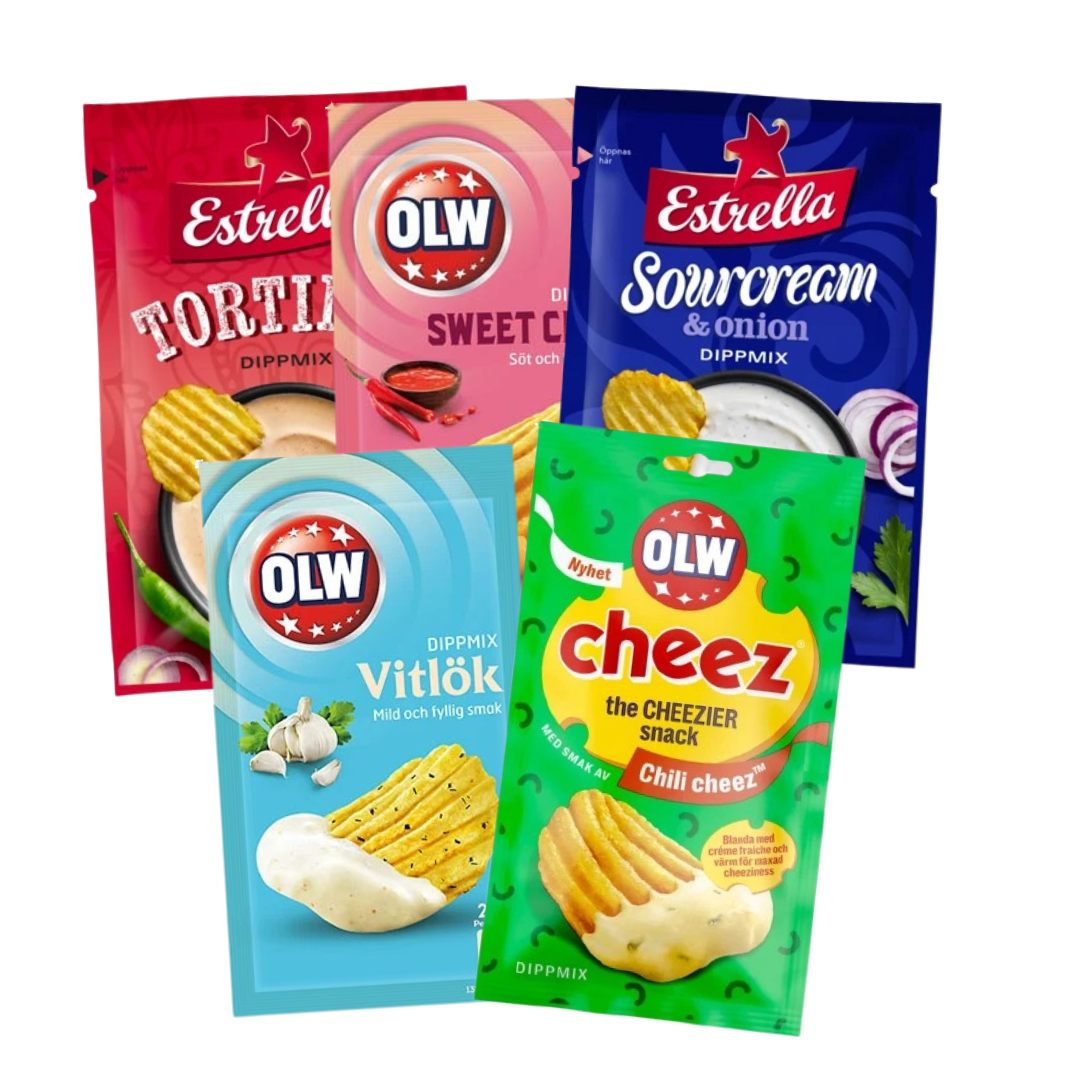 Pack Découverte 5 Dipmix Suédois – Estrella & OLW