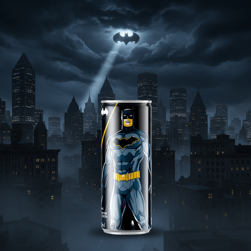 Batman Drink Sour Green Apple 25cl – Soda Gazeux Suédois à la Pomme Verte Acidulée DC Comics - Goudisse - 7350162620022