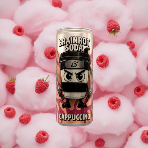 Brainrot Soda Cappuccino Assassino 25cl – Soda Gazeux Sans Sucre Saveur Cappuccino - Goudisse - 7391047242779