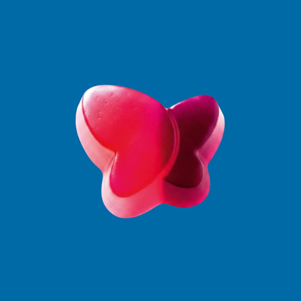 Butterflies – Bonbons Suédois Gélifiés Fraise Rhubarbe Végans - Goudisse - 