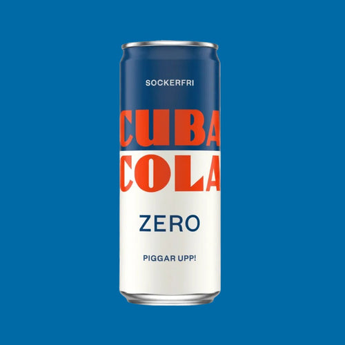Cuba Cola® Zero 33cl – Cola Suédois Rétro Sans Sucre - Goudisse - 