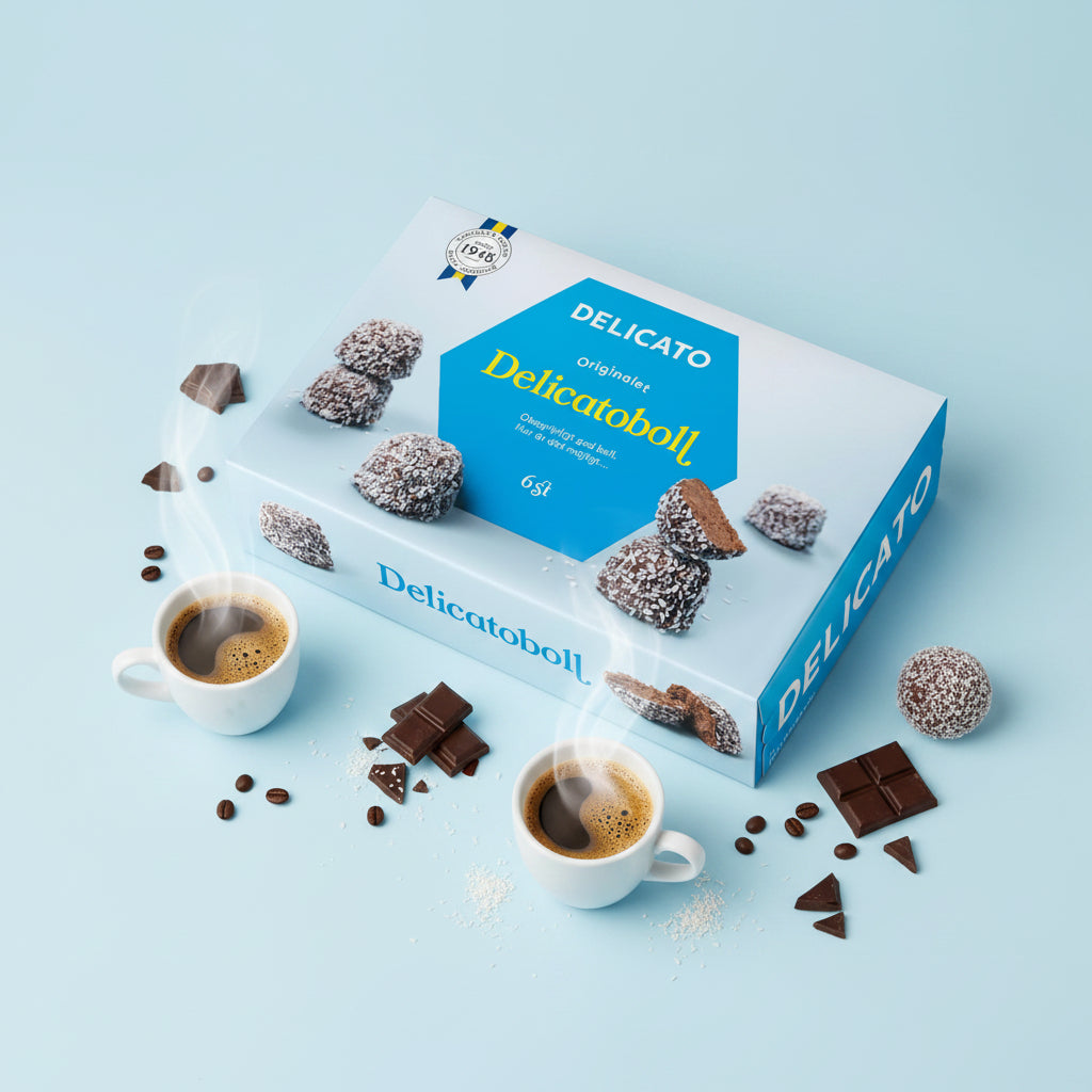 Delicatoboll 6-p - Boules de Chocolat & Coco Suédoises 240g (6x40g)