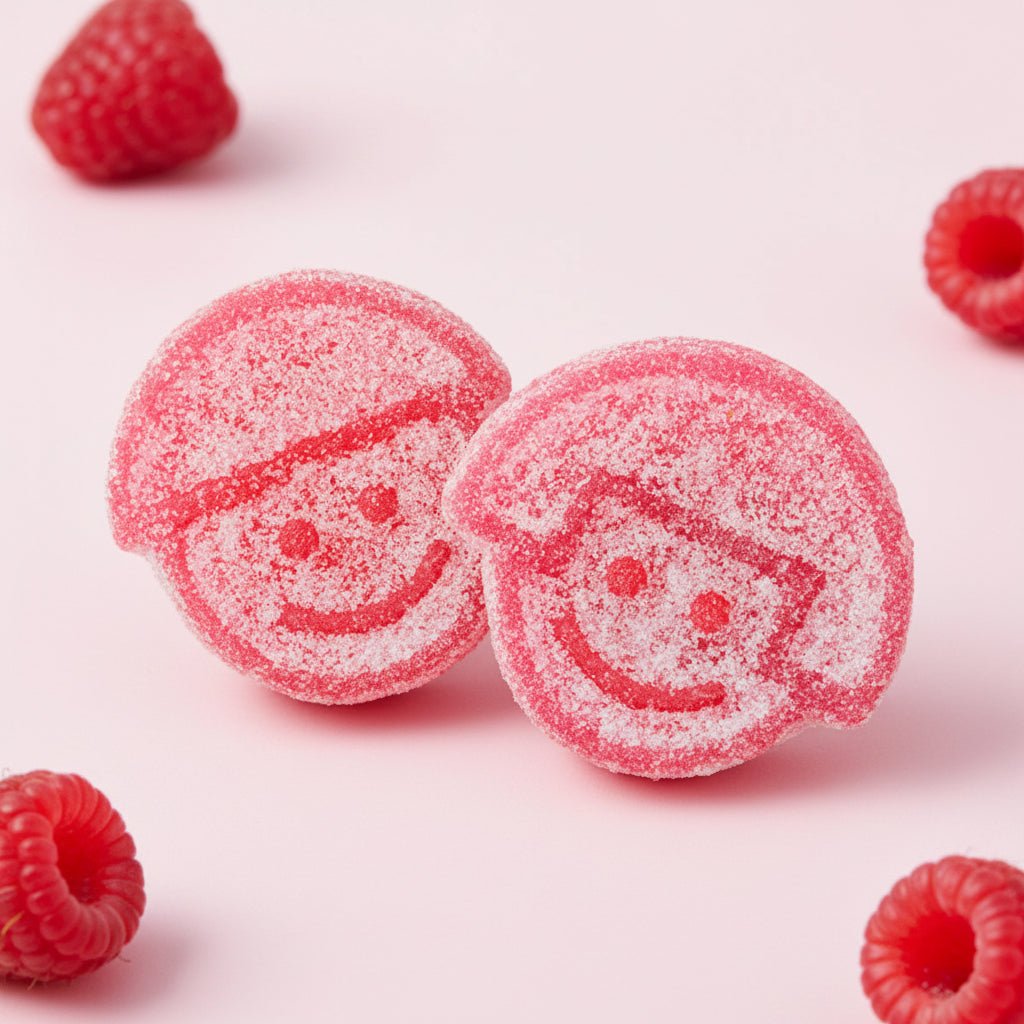 Grahns Hallontwins Sour - ish – Bonbons Gélifiés Framboise Légèrement Acidulés Suédois - Goudisse - 