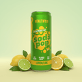 HealthyCo Soda Pop Lemon Lime 33cl – Boisson Pétillante Sans Sucre Citron & Citron Vert & Prébiotiques - Goudisse - 7350021426550