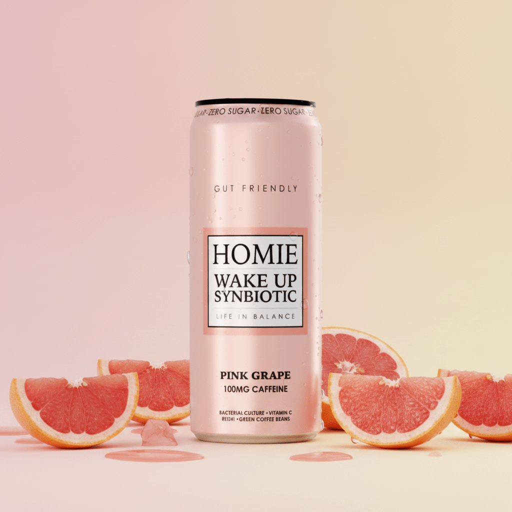 Homie Wake Up Synbiotic – Pamplemousse rose Sans sucre 33cl - Goudisse - 7340183500854