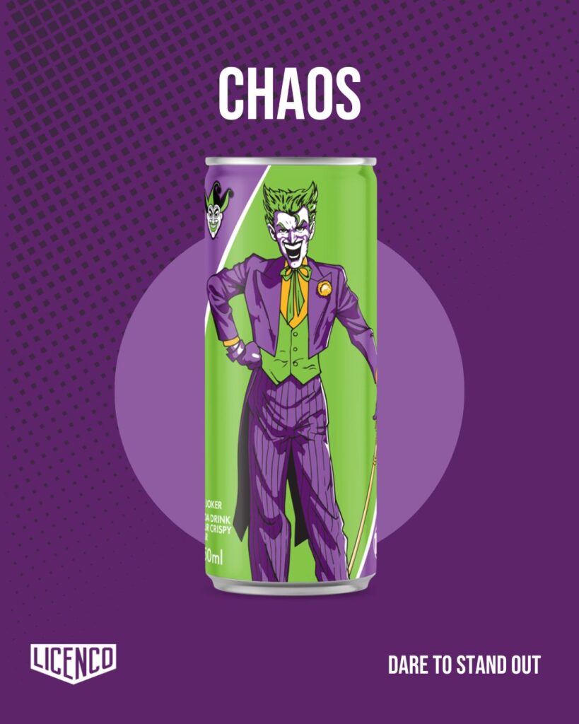 Joker Soda Drink 25cl – Soda Gazeux Fruité Design Collector DC Comics - Goudisse - 7350162621432