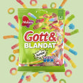 Malaco Gott & Blandat Supersur 130g – Bonbons Suédois Gélifiés Ultra - Acidulés - Goudisse - 7330869128571