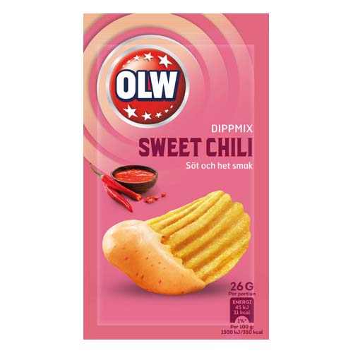 OLW Dipmix Sweet Chili 26g – Trempette Douce & Pimentée - Goudisse - 7340005404209