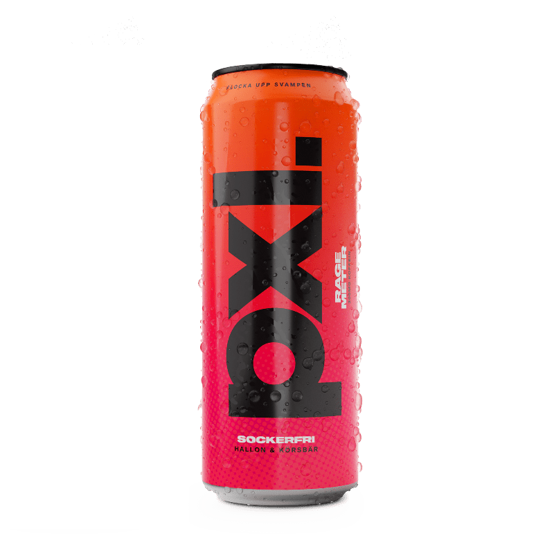 PXL Rage Meter 50cl – Energy Drink Sans Sucre Framboise & Cerise 200mg Caféine - Goudisse - 7350162600031