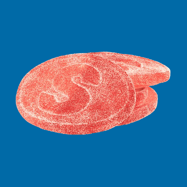 S-Märke Sour Peach – Bonbons Suédois Pêche Acidulée Végans - Goudisse - 