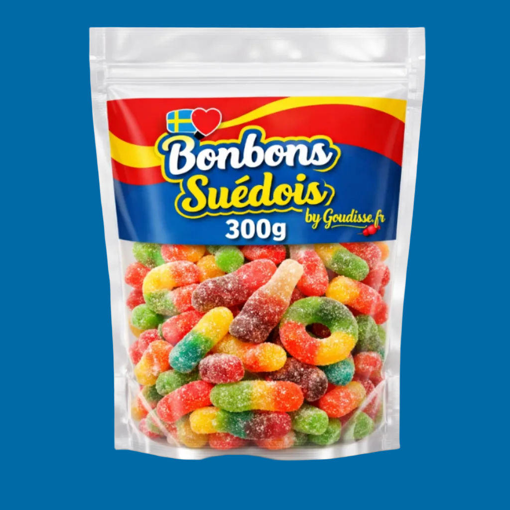 Sachet Pick & Mix de Bonbons Suédois 300g - Goudisse - 