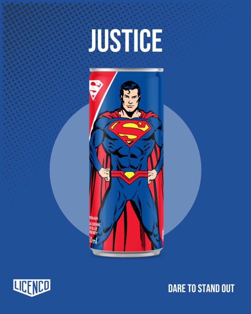 🥤 Superman Soda Sour Blue Raspberry 25cl – Soda Gazeux Framboise Bleue Acidulée DC Comics - Goudisse - 