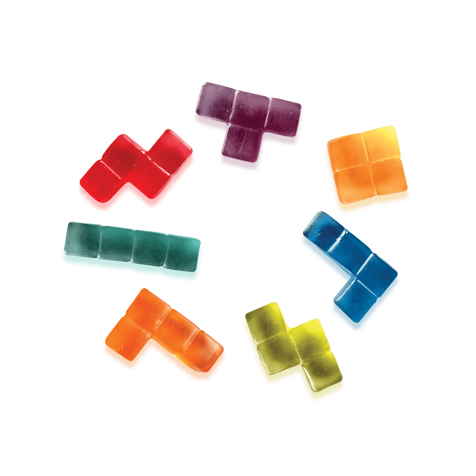 TETRIS™ Gummies 125g – Bonbons Gélifiés Fruités Officiels 4 Saveurs Vitamines C & E - Goudisse - 